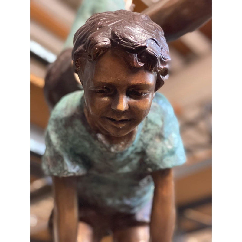 Leapfrog Children (Small)-Custom Bronze Statues & Fountains for Sale-Randolph Rose Collection