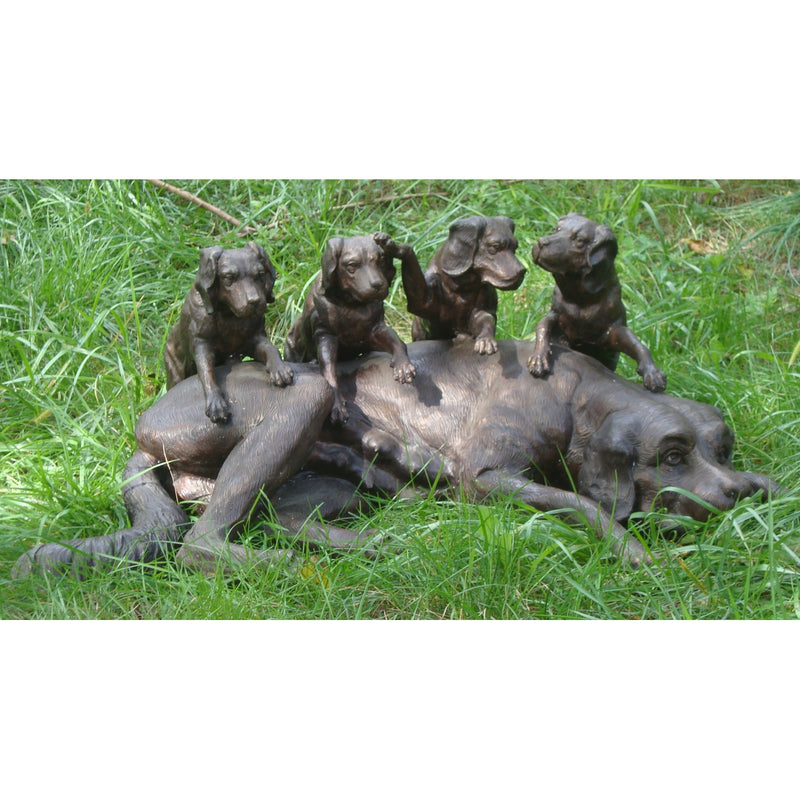 Bronze Family of Puppies
