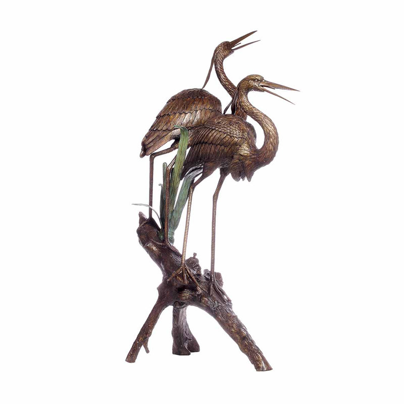 Blue Herons Statue Fountain-Custom Bronze Statues & Fountains for Sale-Randolph Rose Collection