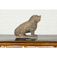 Bronze Mythical Boar Animal Sculpture on Rectangular Base