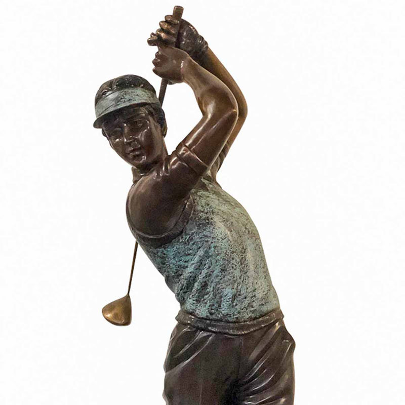 Straight Down the Fairway-Custom Bronze Statues & Fountains for Sale-Randolph Rose Collection