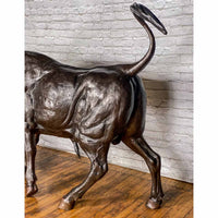 Bull Attack - Neck Down-Custom Bronze Statues & Fountains for Sale-Randolph Rose Collection