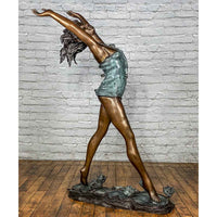 Young Lady Dancing on Flowers Statue-Custom Bronze Statues & Fountains for Sale-Randolph Rose Collection