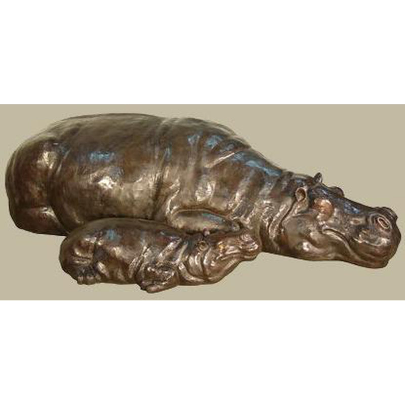 Bronze Hippopotamus Statues & Sculptures | Wildlife & Safari Art |  Zoo Animals