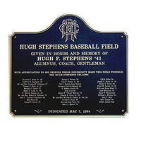 College Baseball Field Plaque