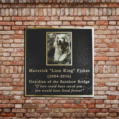 Dog Memorial Plaque