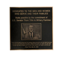 Military Dedication Plaque
