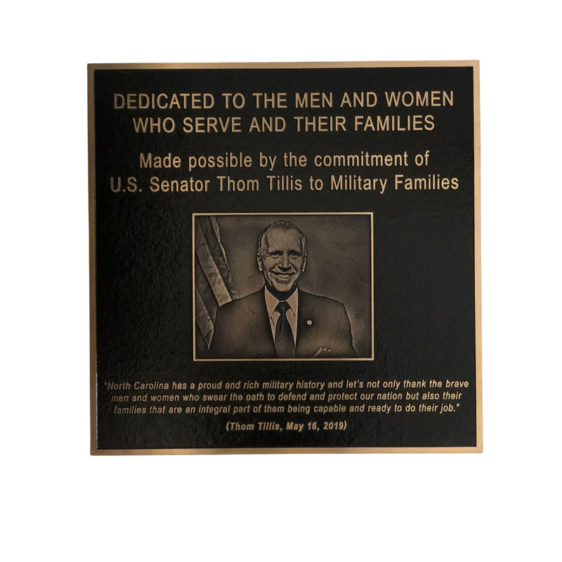 Military Dedication Plaque