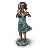 Butterfly Girl Bronze Statue