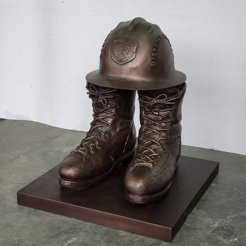 Custom Fireman Helmet & Boots
