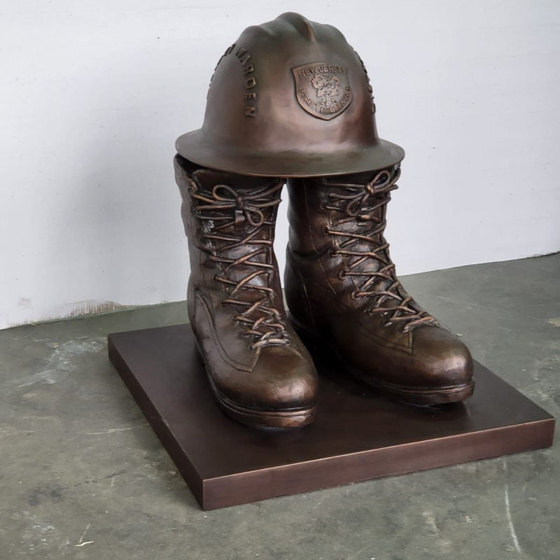 Custom Fireman Helmet & Boots