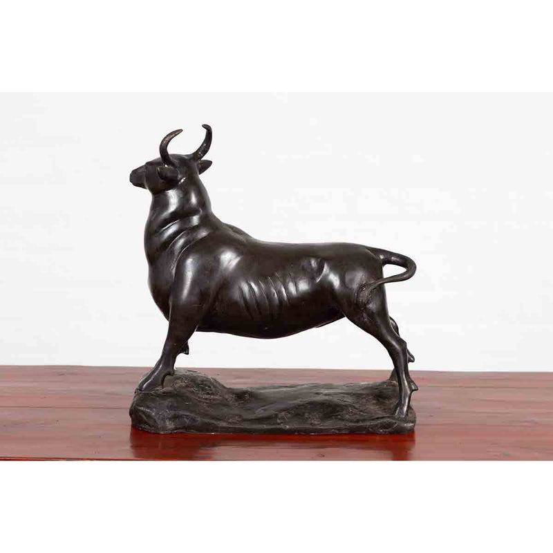 Bull Tabletop Statue-Custom Bronze Statues & Fountains for Sale-Randolph Rose Collection