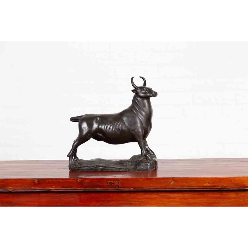 Bull Tabletop Statue-Custom Bronze Statues & Fountains for Sale-Randolph Rose Collection