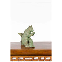 Bronze Squirrel Family Sculpture with Verde Patina-Custom Bronze Statues & Fountains for Sale-Randolph Rose Collection