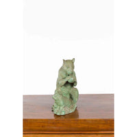 Bronze Squirrel Family Sculpture with Verde Patina-Custom Bronze Statues & Fountains for Sale-Randolph Rose Collection