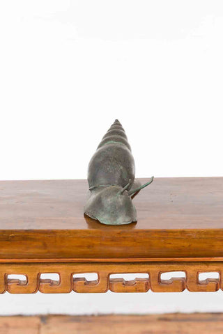 Small Bronze Snail Statue