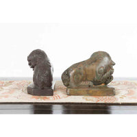 Bronze Foo Dog Sculptures with Bronze-Custom Bronze Statues & Fountains for Sale-Randolph Rose Collection