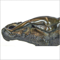 Bastet Inspired Figural Bronze Candle Holder-Custom Bronze Statues & Fountains for Sale-Randolph Rose Collection