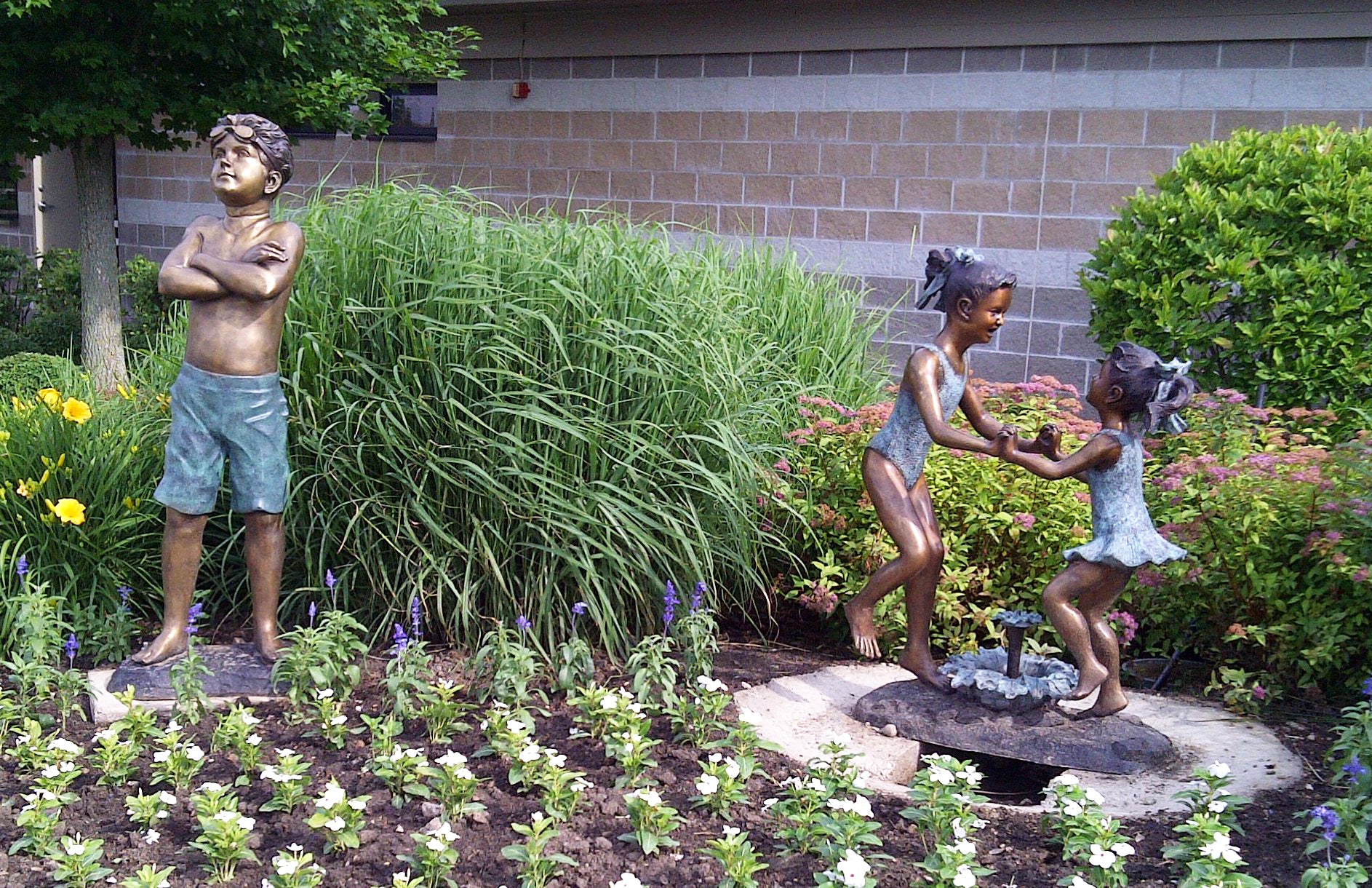 Children's Bronze Fountain of Two Sisters | Randolph Rose Collection