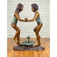 Dancing Siblings Bronze Fountain-Custom Bronze Statues & Fountains for Sale-Randolph Rose Collection