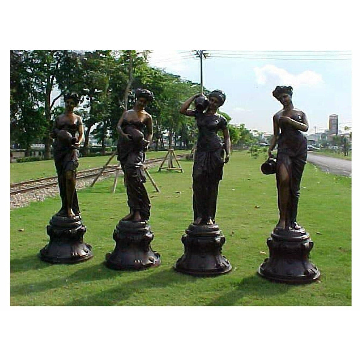 Four Classical Style Bronze Garden Statues | Randolph Rose Collection