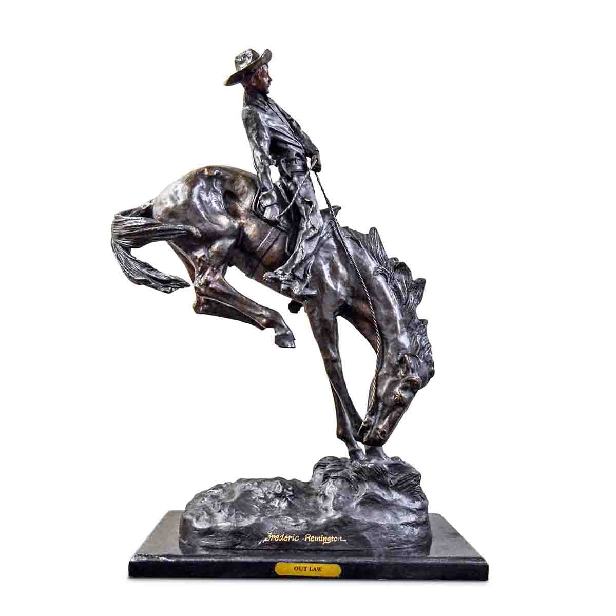 Outlaw Frederic Remington Cowboy Statue | Randolph Rose Collection