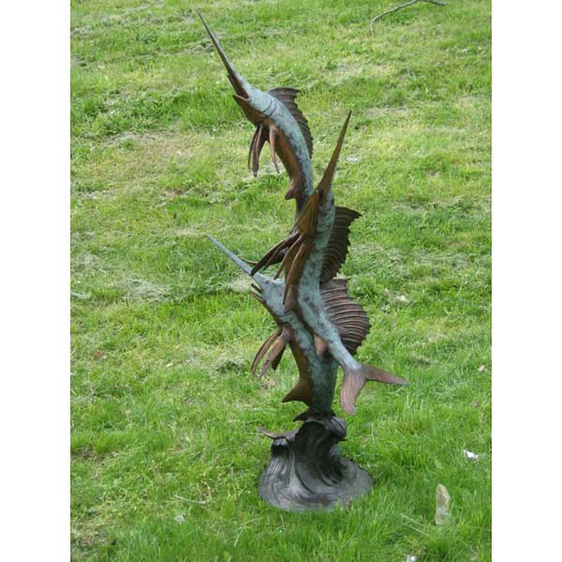 Bronze Swordfish Billfish Marlin Fountain