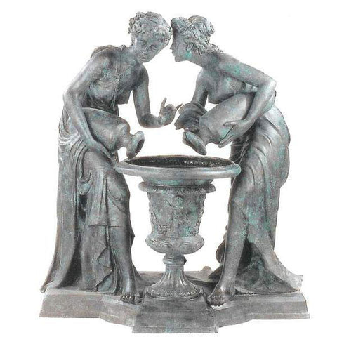 Graces Pouring Water into Jug Bronze Fountain