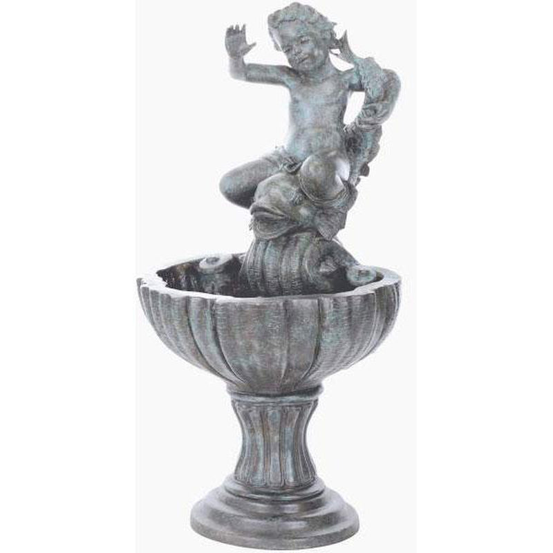 Cherub Riding Koi-Custom Bronze Statues & Fountains for Sale-Randolph Rose Collection