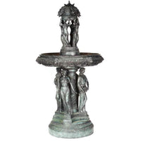 Bronze Fountain of 8 Graces - representing the Four Seasons