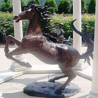 Rearing Horse Statue