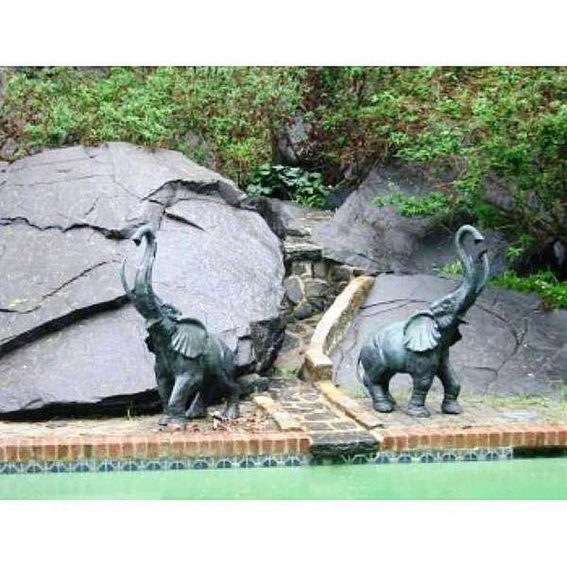 African Elephants -Verde-Custom Bronze Statues & Fountains for Sale-Randolph Rose Collection
