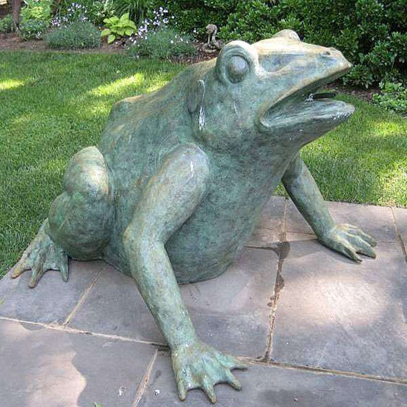 Bronze Frog Statue for Garden