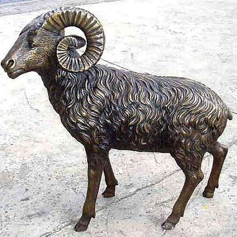 Sheep and Ram Bronze Statue