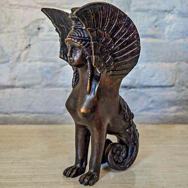Tabletop Bronze Sphinx Statue | Randolph Rose Collection
